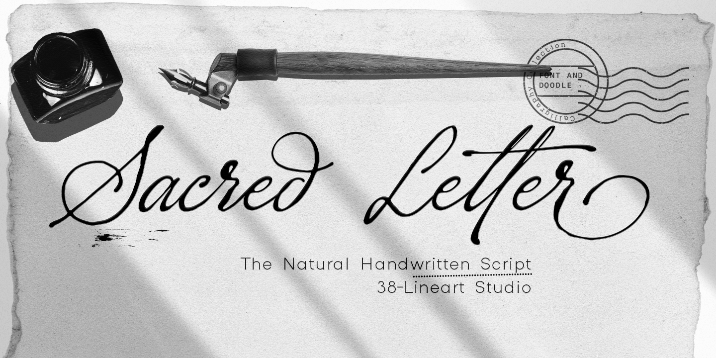 Beispiel einer Sacred Letter-Schriftart #13